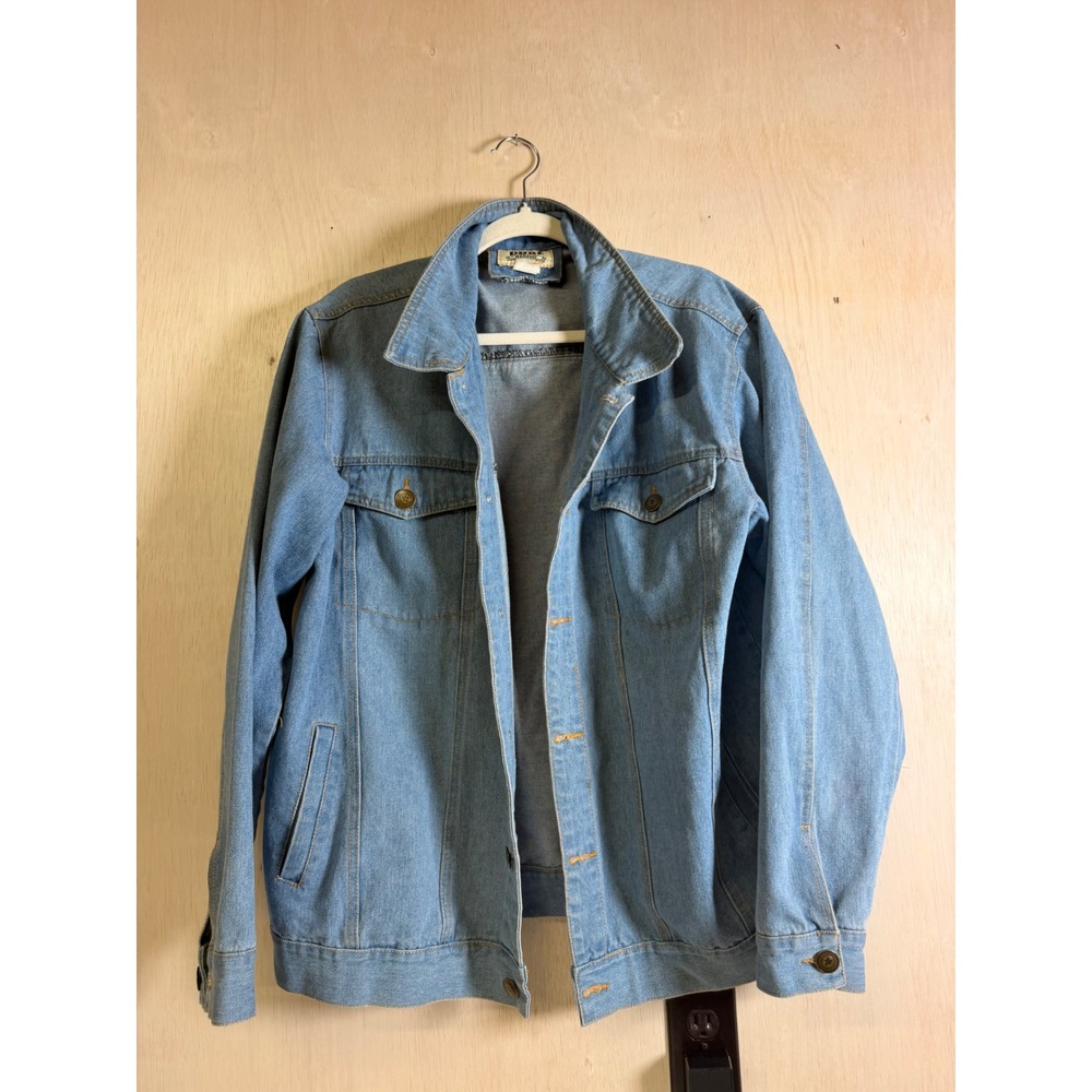 Y2K Duke Haband Denim Women Large‎ Light Wash Blue Excellent Classic Trucker